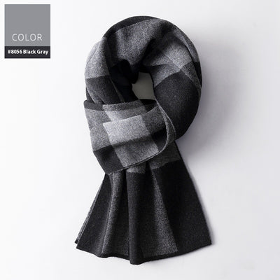 Bufanda Cuadros para Hombre Reversible - Abrigo Invierno Doble Cara - Image 14