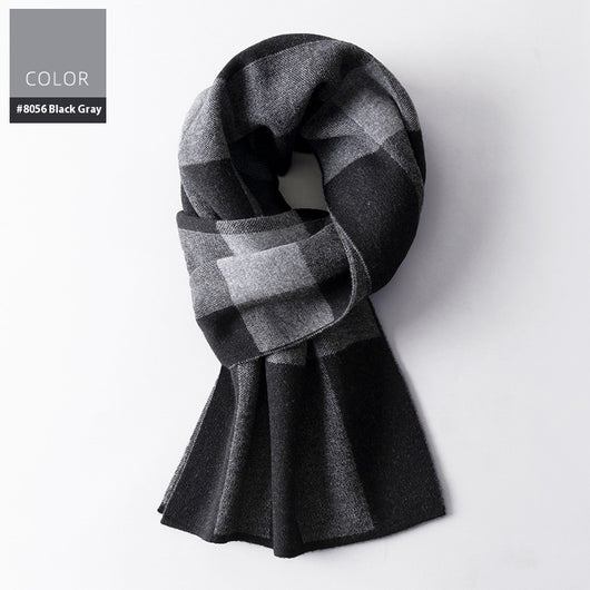 Bufanda Cuadros para Hombre Reversible - Abrigo Invierno Doble Cara - Image 14