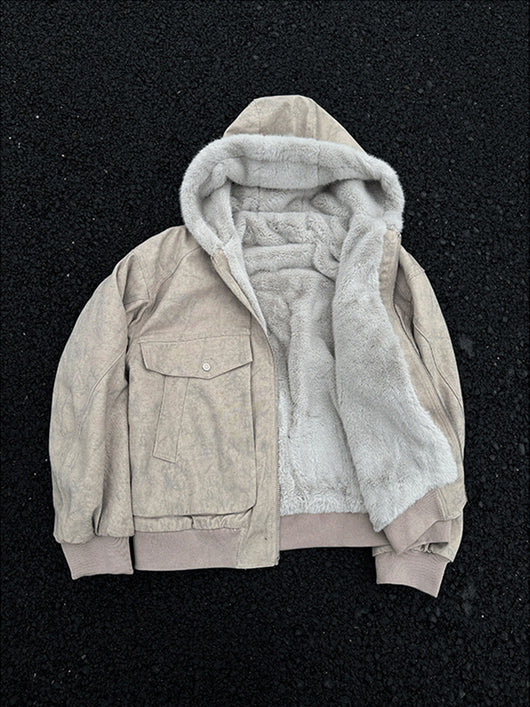 Chaqueta Acolchada de Algodón con Textura Mármol - Estilo Retro para Invierno - Image 16