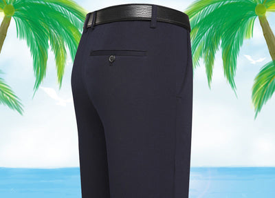 Pantalones Casuales Holgados para Hombre Cintura Alta Corte Recto - Image 15
