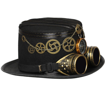 Gafas Steampunk Brújula Pirata con Denim - Image 4