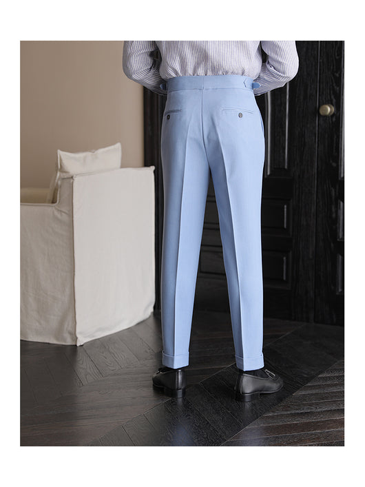 Pantalones de Vestir Elásticos Napolitanos sin Planchado para Hombre - Image 11
