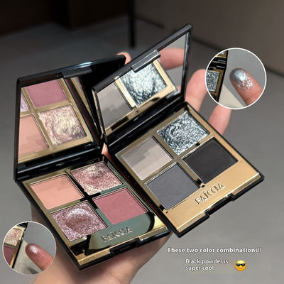 Paleta de Sombras Eyeshadow 4 Colores Tierra Ahumado Mate - Image 10