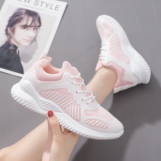 Zapatillas Deportivas para Mujer Mesh Transpirable Blancas Tenis Running - Image 11