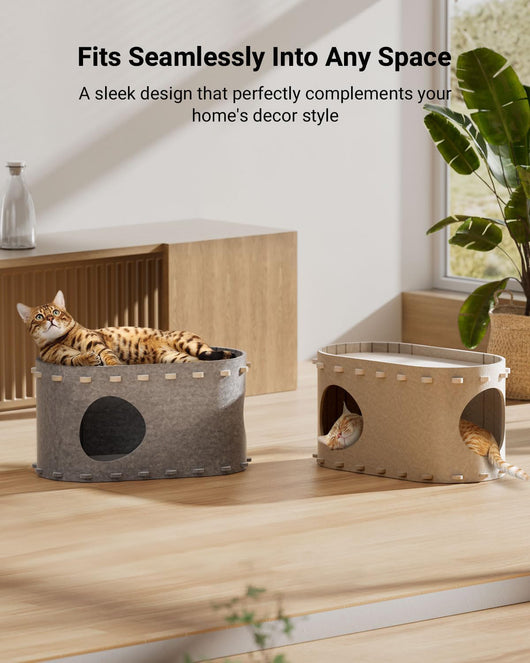 Casa Cueva para Gatos con Túnel Plegable y Resistente a Arañazos - Image 5