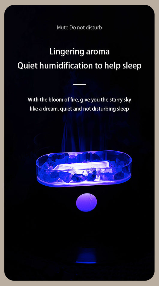 Difusor de Aroma con Luz LED RGB y Piedra de Sal Flame - Image 14