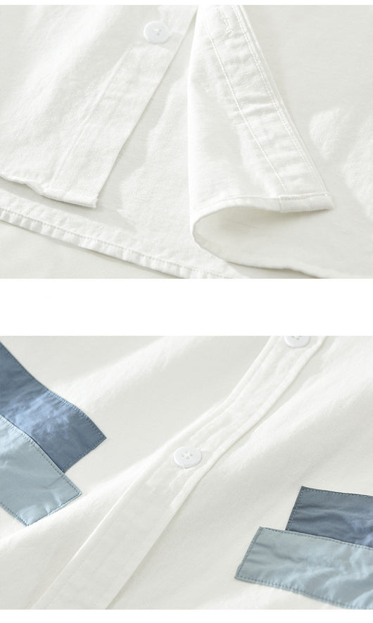Camisa Suelta Artística Versátil para Hombre - Image 11
