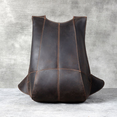 Mochila Pequeña de Cuero Genuino Crazy Horse para Mujer - Estilo Retro - Image 17