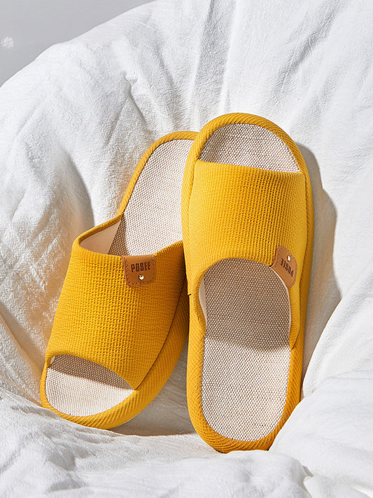 Pantuflas de Lino para Pareja con Suela Suave - Image 2