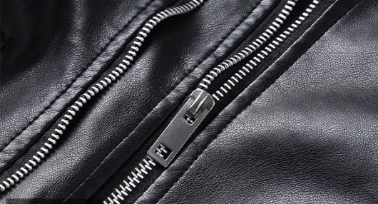 Chaqueta de Cuero para Hombre con Solapa Térmica de Forro Polar - Image 7