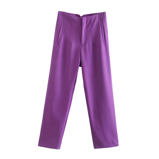 Pantalón Harem Casual de Cintura Alta con Detalle de Siete Colores - Image 7