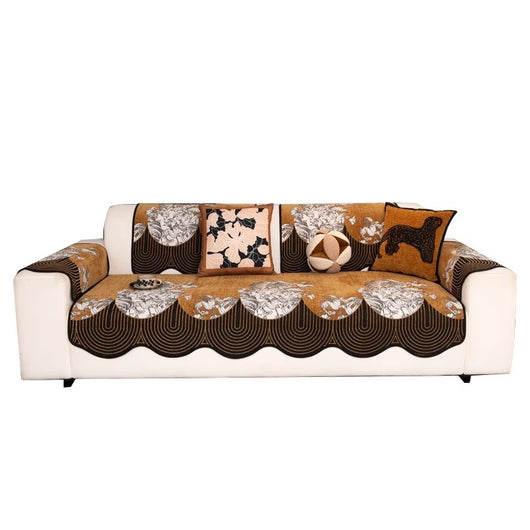 Sofá de Lujo Chenilla con Cojines para Todas las Estaciones - Image 2