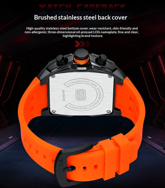 Reloj Cronógrafo Deportivo Estilo Pista para Hombre con Cristal Curvo y Diseño Esqueletizado - Image 12