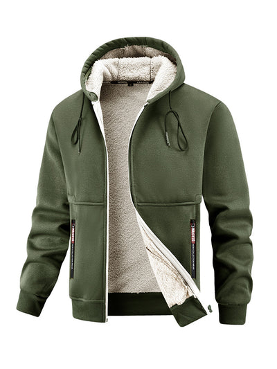 Abrigo de Invierno para Hombre con Lana de Cordero Engrosada - Image 5