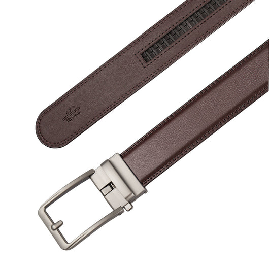 Cinturón Ejecutivo de Cuero Doble Capa con Hebilla Automática Resistente a Perforaciones - Image 18