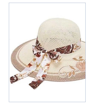 Sombrero de Paja con Lazo Monócromo y Ala Ancha - Image 7