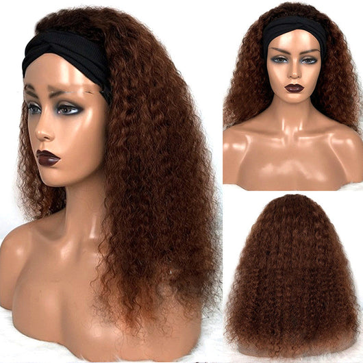 Peluca Jerry Curly con Banda Elástica de Cabello Humano - Image 4