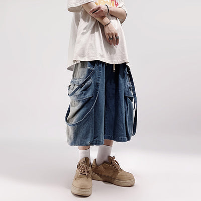 Shorts Denim Cargo Suelto Five Points Casual para Hombre - Image 2