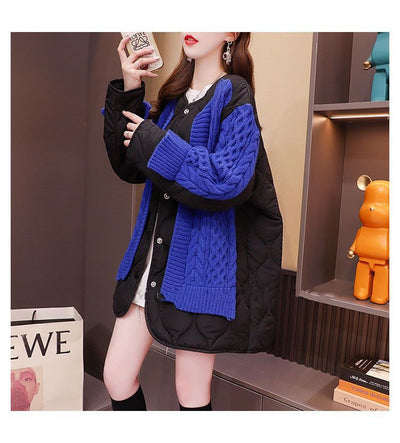 Cardigan Patchwork Tejido Midi para Mujer - Image 16
