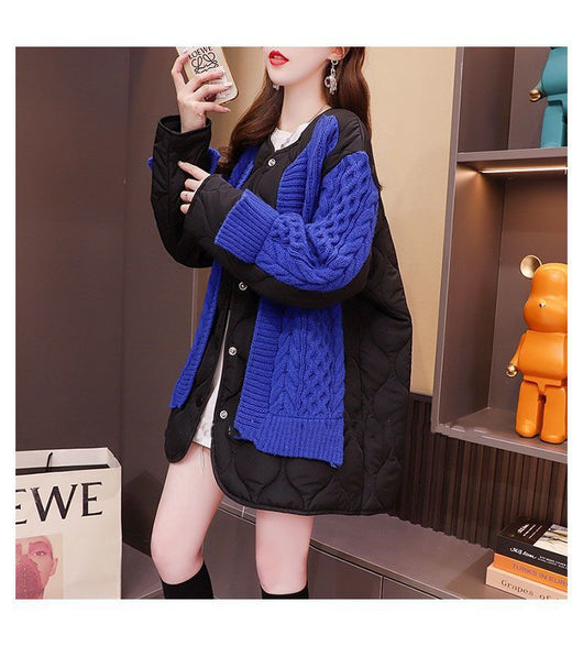 Cardigan Patchwork Tejido Midi para Mujer - Image 16