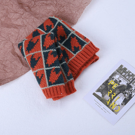 Pañoleta Cuadrillé Tejida Cálida para Niños - Multicolor - Image 16