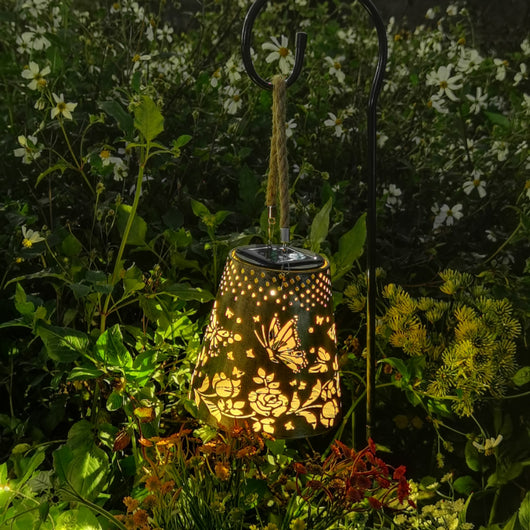 Lámpara Solar Mariposa para Jardín - Decoración Luminosa Hueca - Image 12