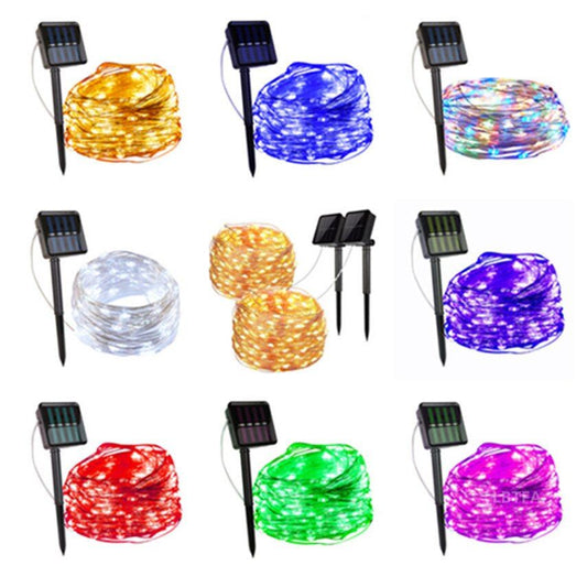 Guirnalda Solar LED Impermeable para Bodas y Celebraciones