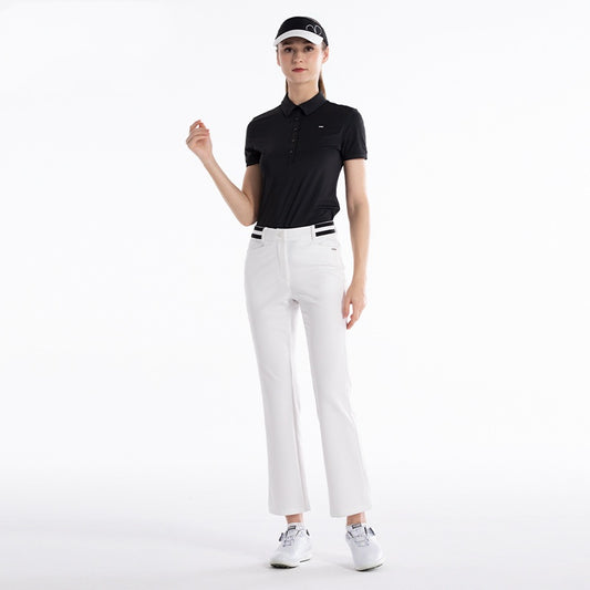 Pantalones Deportivos para Mujer con Cintura Elástica y Corte Acampanado