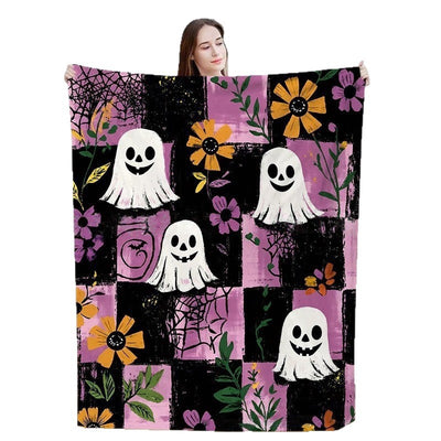 Manta de Franela con Diseños Estampados de Halloween - Image 4