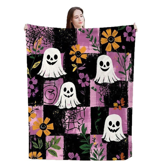 Manta de Franela con Diseños Estampados de Halloween - Image 4