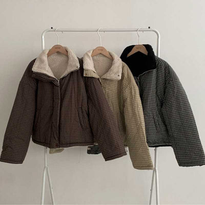 Abrigo Reversible de Algodón para Mujer - Doble Cara Cálido - Image 5