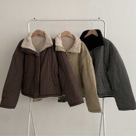 Abrigo Reversible de Algodón para Mujer - Doble Cara Cálido - Image 5