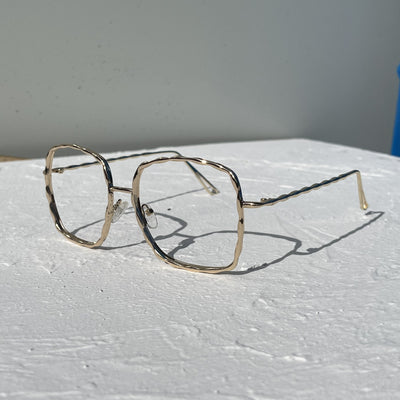 Lentes Redondos Metálicos con Filtro Luz Azul - Montura Twist Cara Grande - Image 7