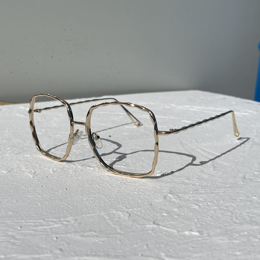 Lentes Redondos Metálicos con Filtro Luz Azul - Montura Twist Cara Grande - Image 7