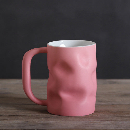 Taza Azul Klein Grande de Cerámica Maciza - Capacidad Amplia - Image 5