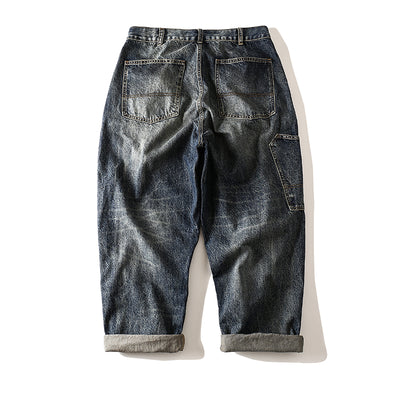 Jeans Rectos Sueltos Hip Hop Cintura Baja Desgastados Casual - Image 9