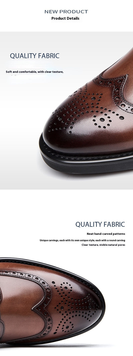 Zapatos de Cuero Grabado Oxford para Hombre - Calzado Formal Ejecutivo - Image 10