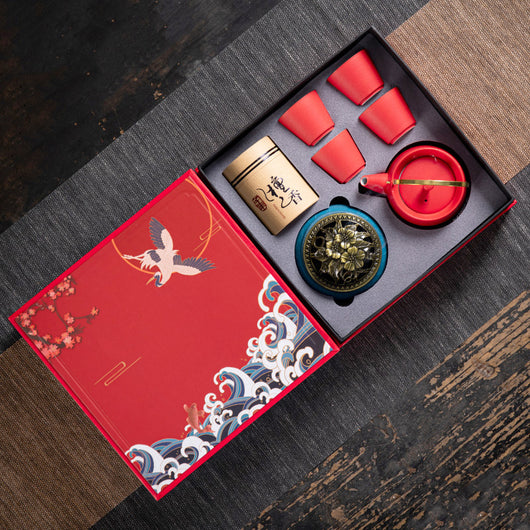 Juego de Té Kung Fu en Caja de Regalo - Cerámica Premium para Negocios - Image 20