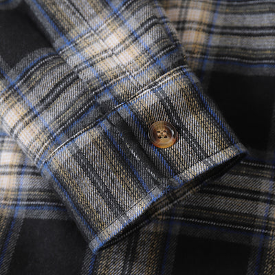 Camisa de Cuadros Cálida con Forro de Terciopelo para Hombre - Image 5