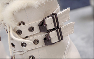 Zapatos de Tacón Alto con Suela Gruesa y Forro de Algodón para Mujer - Image 14