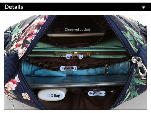 Bolsa Impresa para Mujer con Diseño de Paisaje y Flores Trendy - Image 24