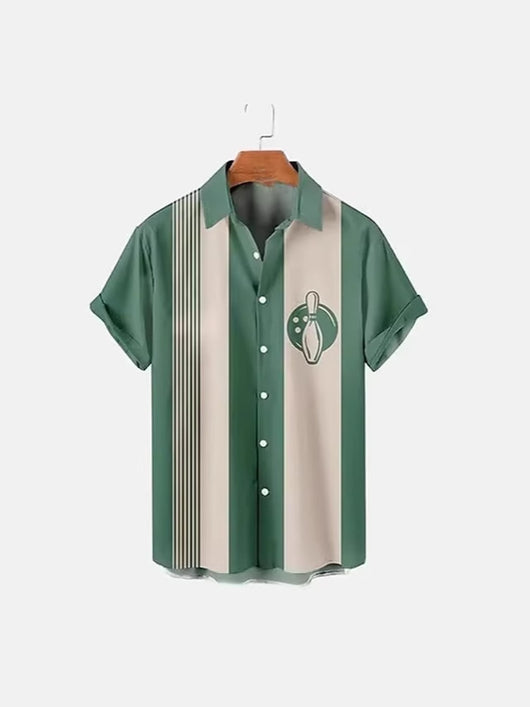 Camisa Bowling Hombre Impresión Digital 3D - Image 13