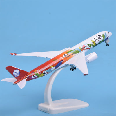 Modelo Decorativo Avión Airbus Sichuan Airlines con Panda