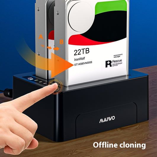Copiador de Discos Duros Dual 2.5"-3.5" SATA - Docking Station - Image 3