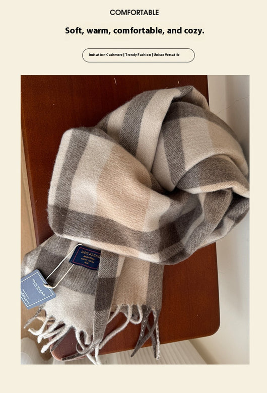 Bufanda Cuadros Lujo Cashmere Unisex - Image 27