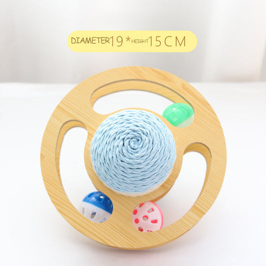Rascador de Sisal para Gatos con Bola Interactiva y Tablero de Desgaste - Image 2