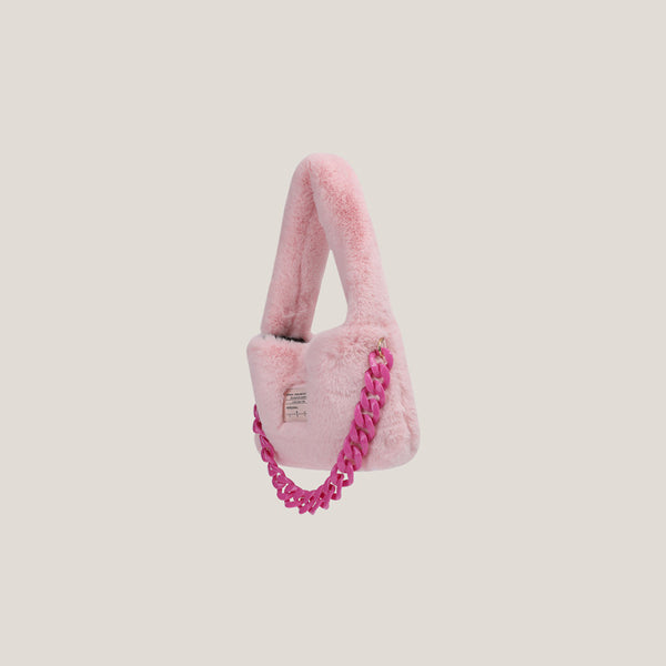 Bolsa Bandolera de Textura Suave en Acrílico con Cadena