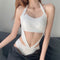 Leggings Deportivos Blancos con Tirantes Ajustables