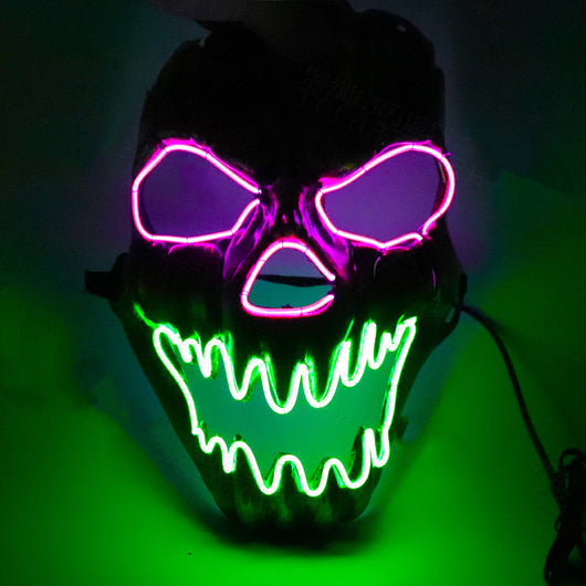 Máscara LED Resplandeciente con Cara Aterradora - Image 6