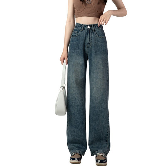 Jeans Rectos de Cintura Alta Retro para Mujer - Colección Otoño - Image 9